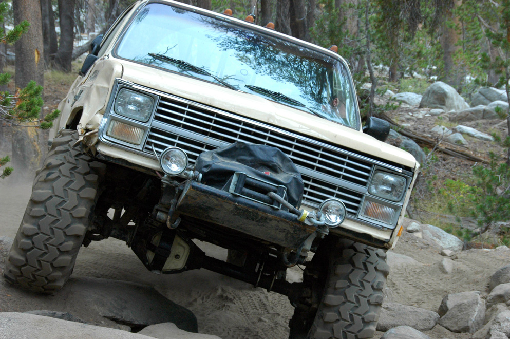 Taking a 1984 K30 through one of the tightest trails on the West Coast.