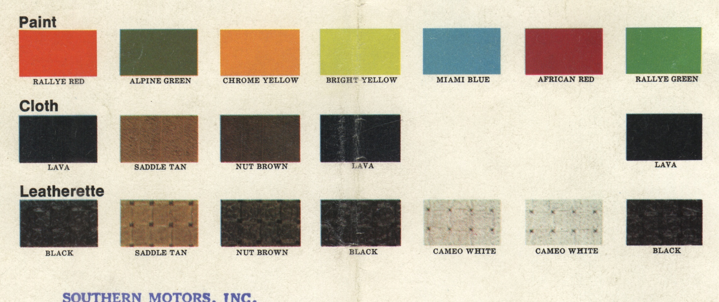 Seat Leon Colour Chart